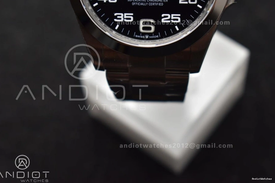 126900 Black 1:1 Air-King Steel on Best 904L VS Bracelet VSF SS 509 Edition SmoothTexture Dial 0410